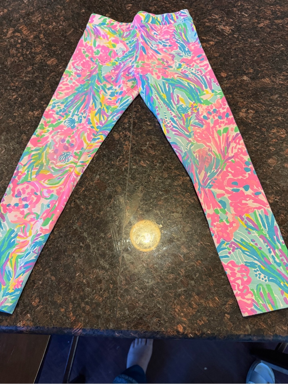 Lilly Pulitzer Pink Multicolor Floral Leggings